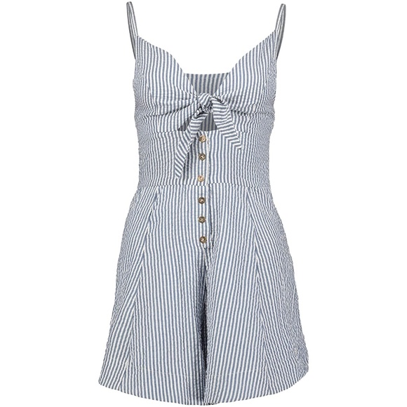 NEW Bishop + Young Gabrielle Button Front Romper S - Picture 2 of 15